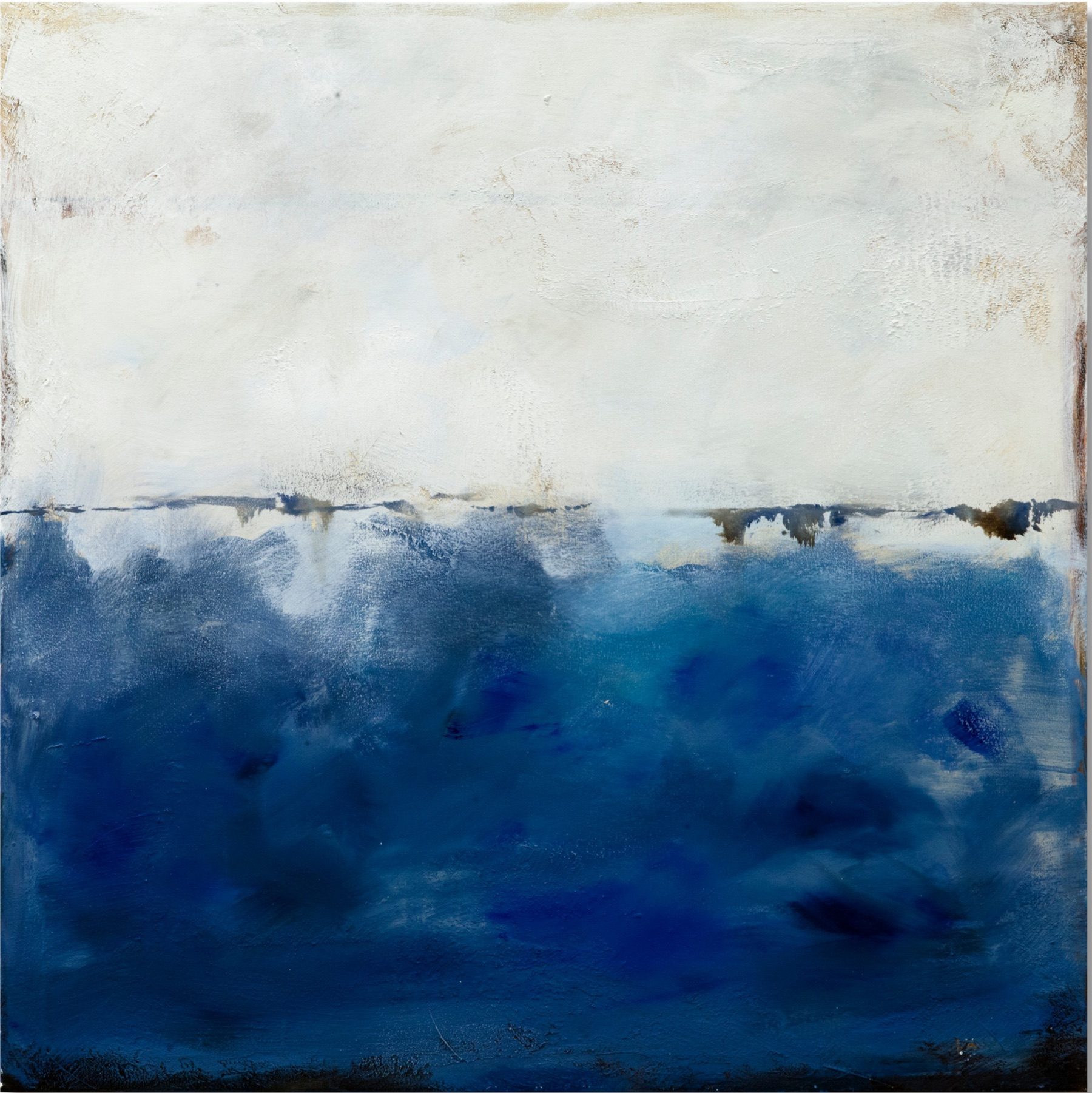 Bayou Tree Line by William Meyer, Mixed media on canvas with reclaimed wood frame