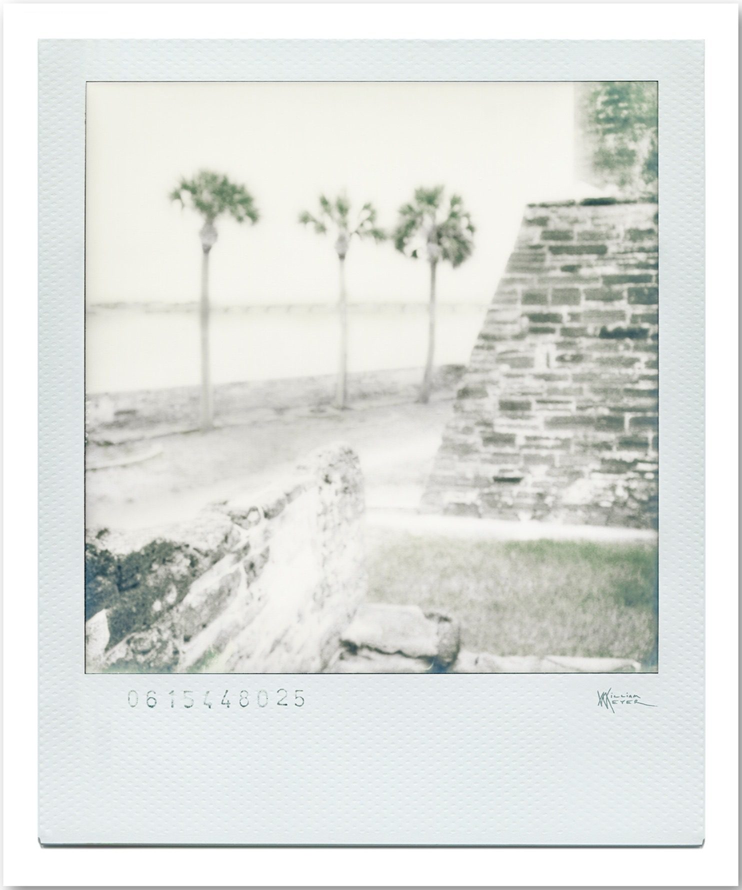 Castillo de San Marcos Polaroid 1 by William Meyer, Giclée on canvas framed with reclaimed wood
