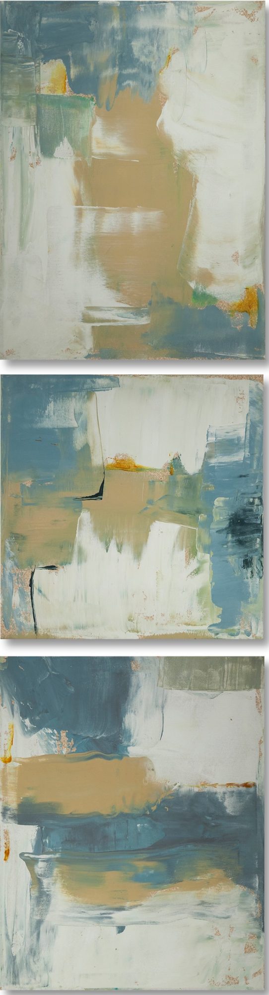 Nostalgic Tryptic by William Meyer, Acrylic on canvas