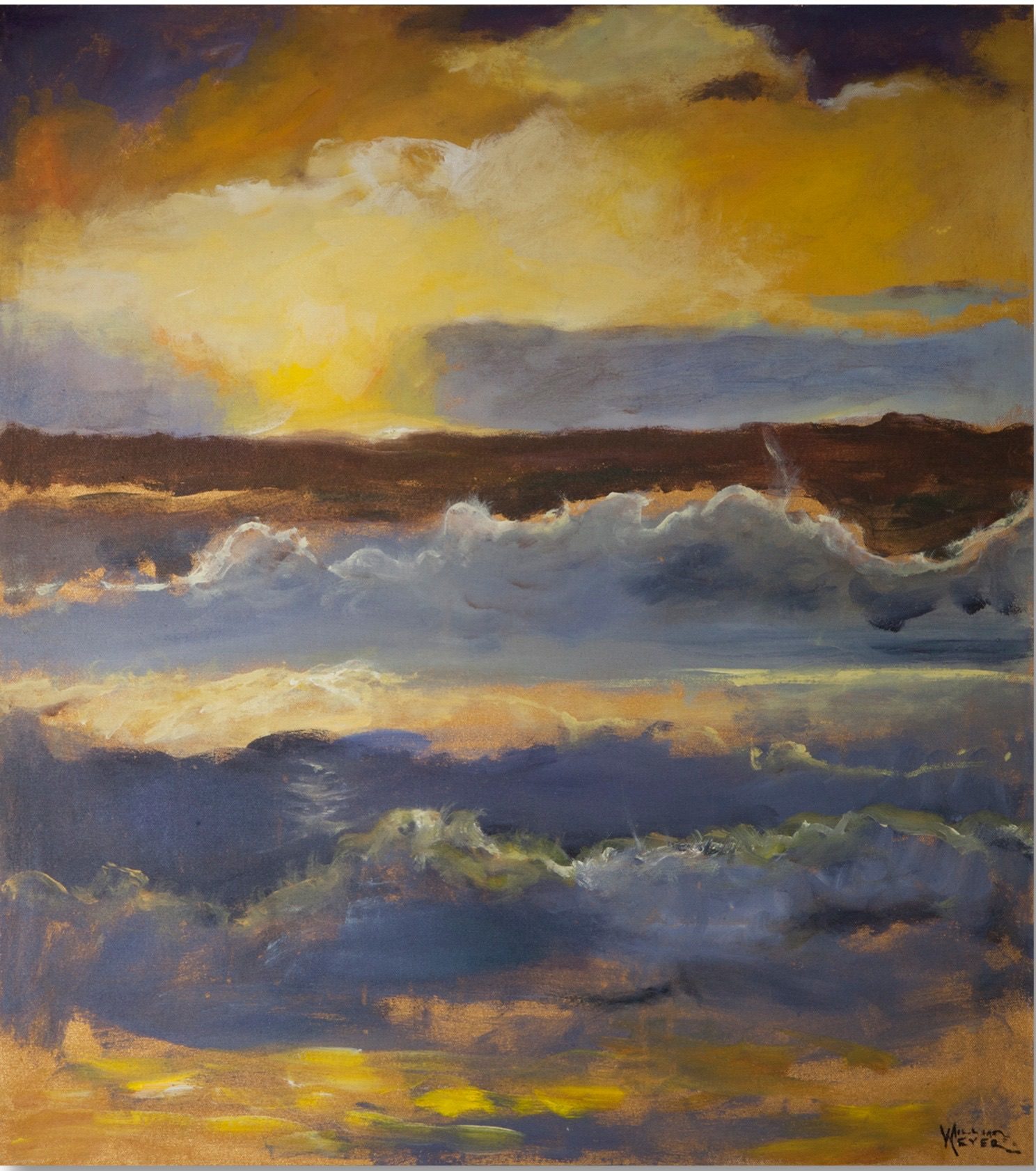 Ocean Waves 3 by William Meyer, Giclée on canvas