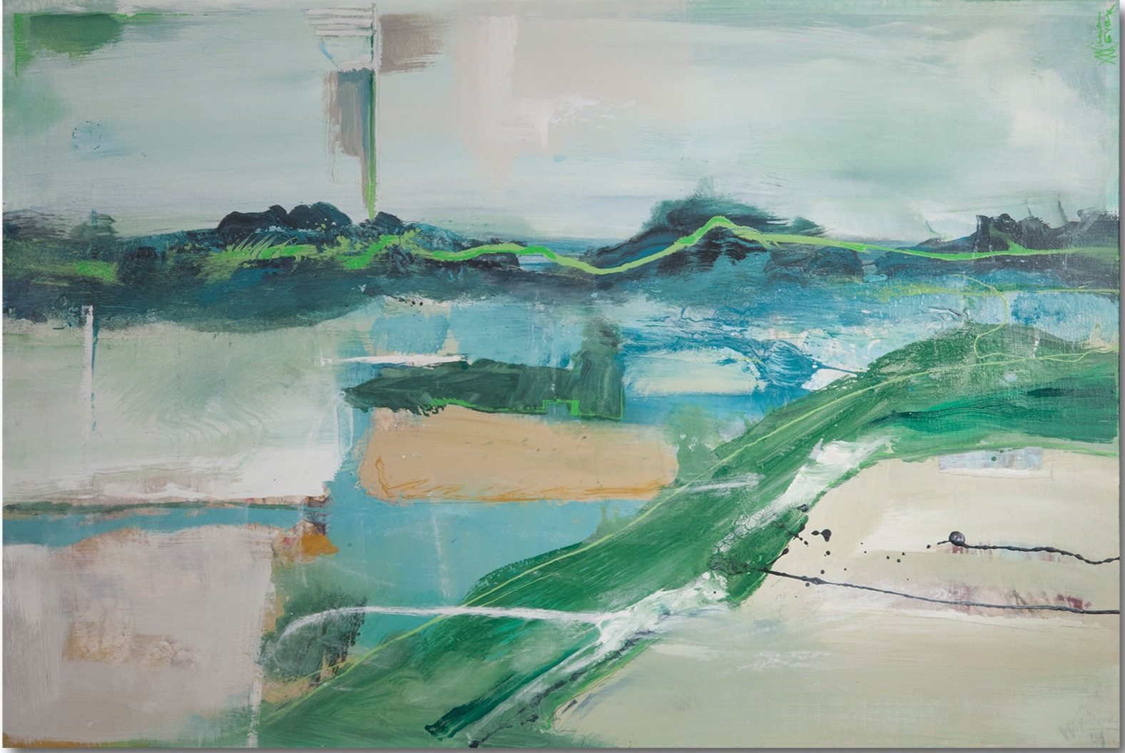 The Rhine by William Meyer, Acrylic on canvas