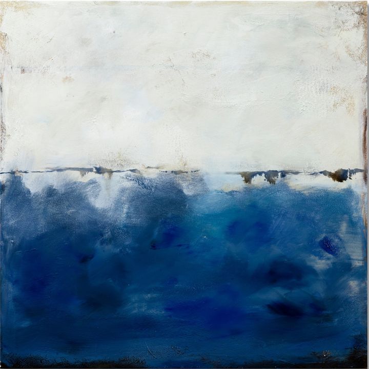 Bayou Tree Line by William Meyer, Mixed media on canvas with reclaimed wood frame