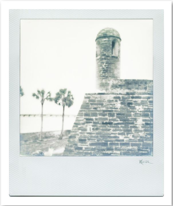 Castillo de San Marcos Polaroid 2 by William Meyer, Giclée on canvas