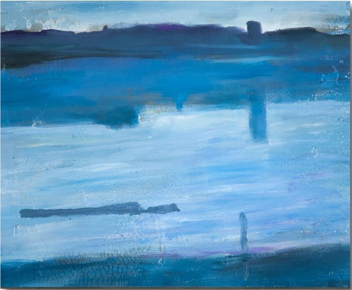 Intracoastal Nocturne by William Meyer, Original painting by William Meyer, Giclée on canvas