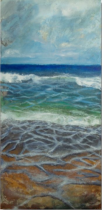 Ocean Wave 1 by William Meyer, Acrylic on canvas
