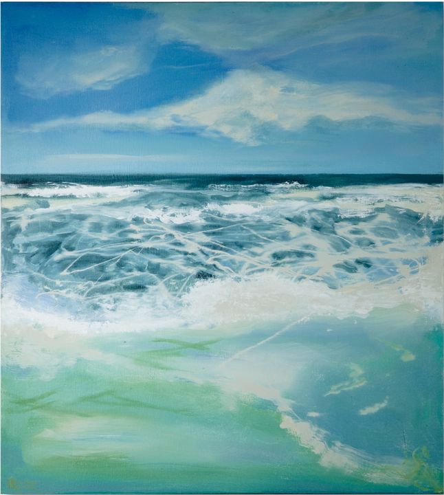 Ocean Waves 2 by William Meyer, Acrylic on Canvas