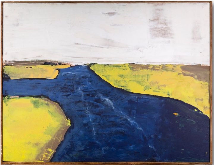 Talbot Marsh by William Meyer, Mixed media on wood panel